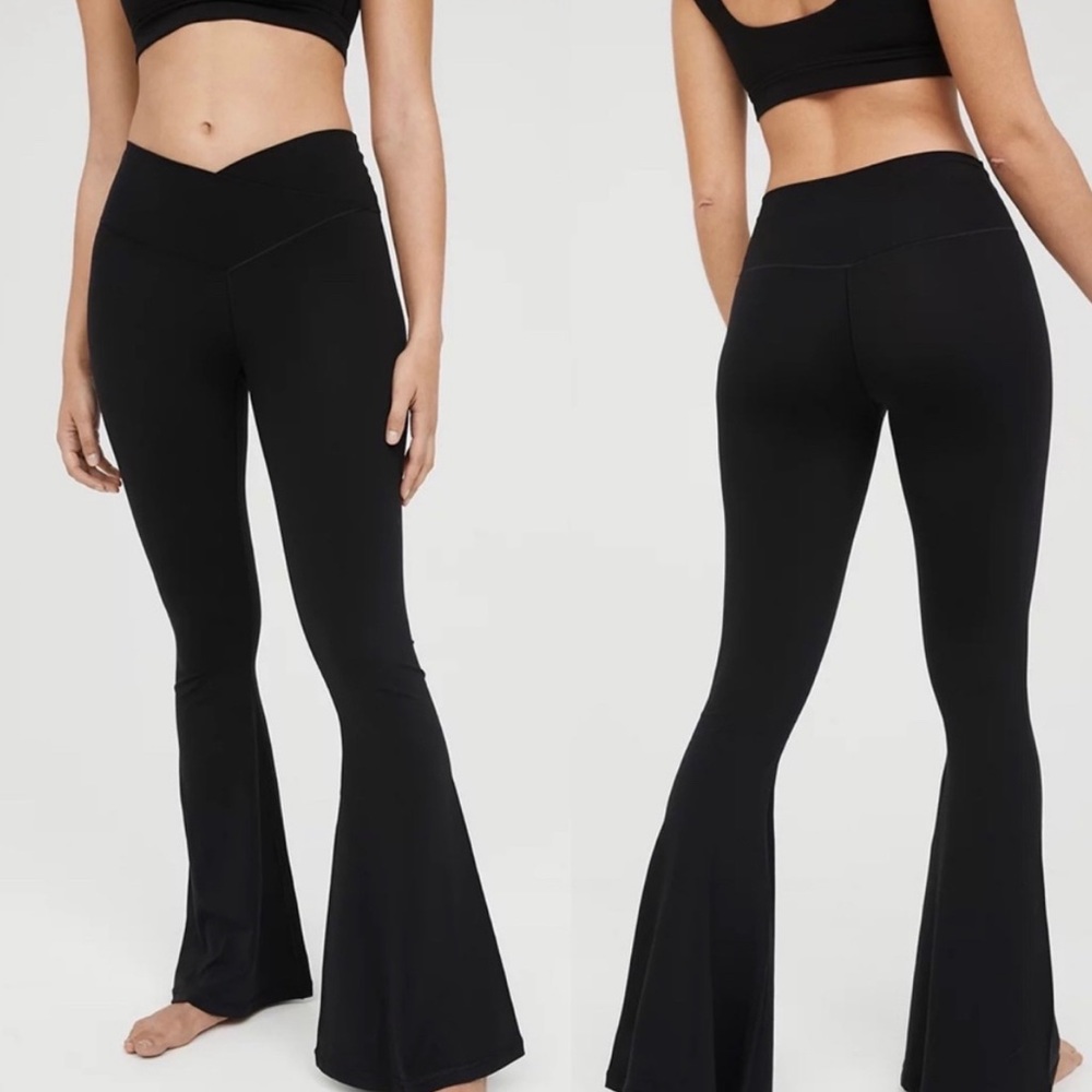 Aerie Offline crossover flare leggings